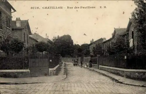 Ak Chatillon Hauts de Seine, Rue des Pavillons