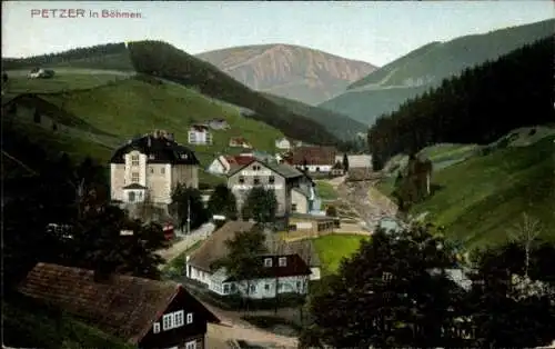 Ak Pec pod Sněžkou Petzer Riesengebirge Region Königgrätz, Gesamtansicht