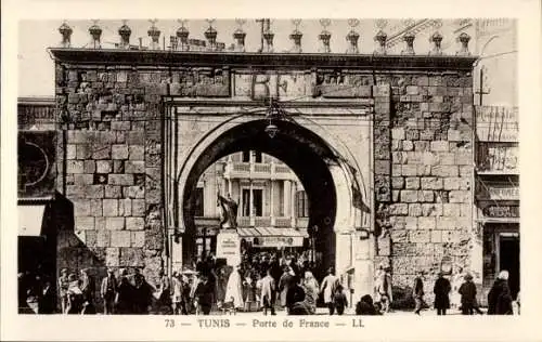 CPA Tunis Tunisie, Porte de France