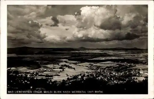 Ak Bad Liebenstein im Thüringer Wald, Blick nach Werratal und Rhön