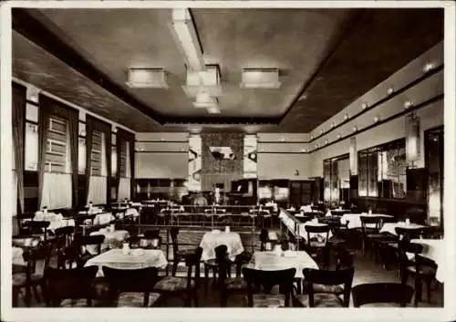 Ak Małomice Mallmitz in Schlesien, Linden Diele, Tanzstätte, Innenansicht