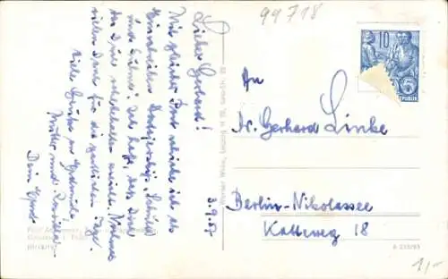 Ak Greußen in Thüringen, Töpfermarkt