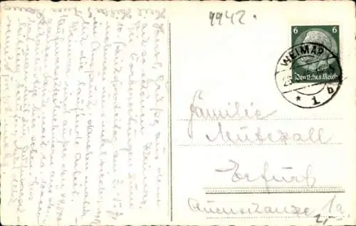 Ak Weimar in Thüringen, Karl Augustplatz mit Museum