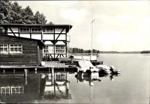 Ak Wusterhausen Dosse Ostprignitz, Klubhaus der Sektion Kegeln BSG Empor am Klempowsee