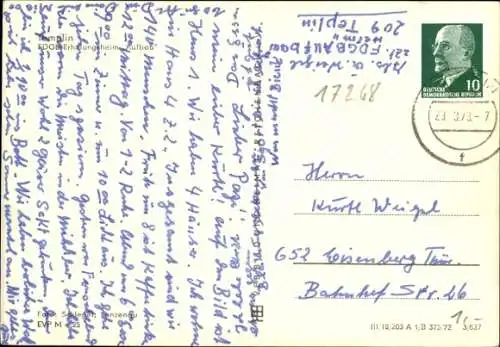 Ak Templin in der Uckermark, FDGB Erholungsheim Aufbau