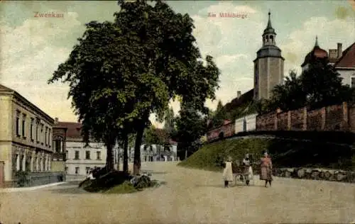 Ak Zwenkau in Sachsen, Am Mühlberge