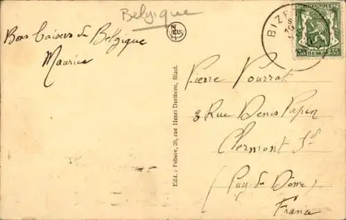 Ak Bizet Comines Warneton Wallonien Hennegau, Belgischer Zoll, Rue d'Armentieres