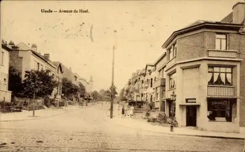 Ak Uccle Ukkel Bruxelles Brüssel, Uccle - Avenue du Hoef, Straßenszene, historische Architektu...