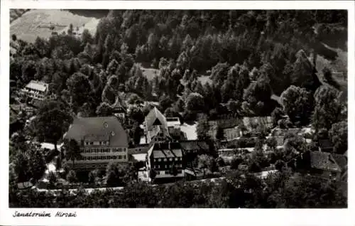 Ak Hirsau Calw im Schwarzwald, Sanatorium, Luftaufnahme