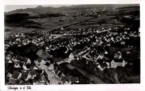 Ak Uhingen an der Fils, Fliegeraufnahme