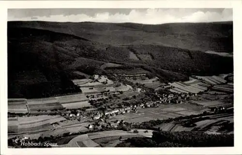 Ak Hobbach Eschau im Spessart, Fliegeraufnahme