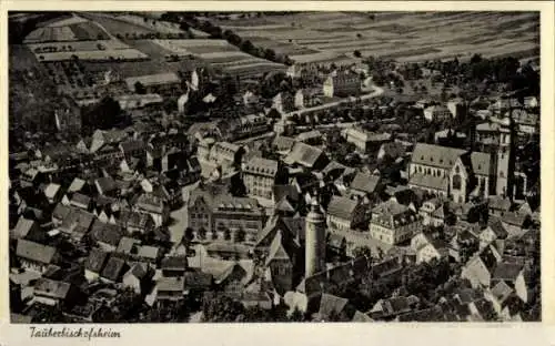 Ak Tauberbischofsheim in Baden, Fliegeraufnahme