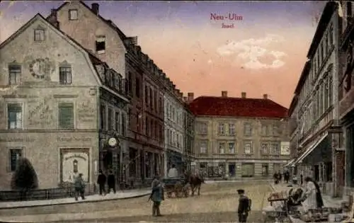 Ak Neu Ulm in Schwaben, Insel