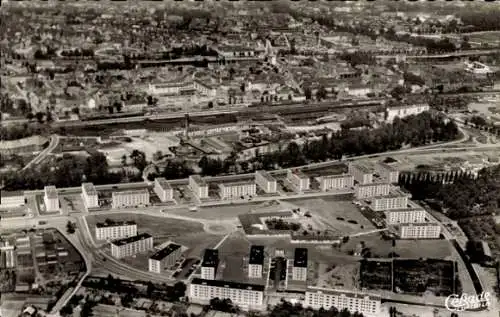 Ak Ulm an der Donau, Fliegeraufnahme der Stadt