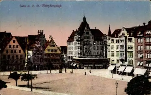 Ak Ulm an der Donau Baden Württemberg, Blick auf den Münsterplatz