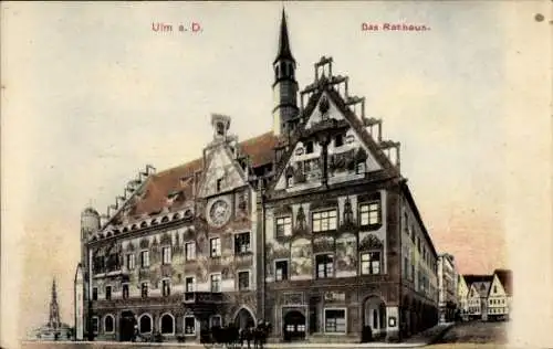 Ak Ulm an der Donau, Rathaus