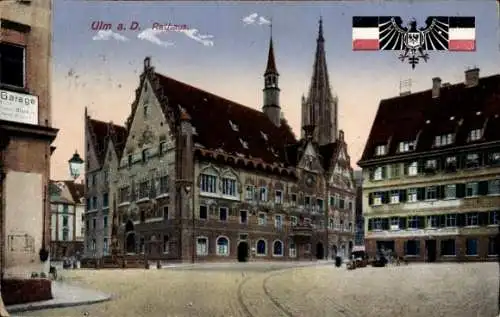 Ak Ulm an der Donau, Rathaus