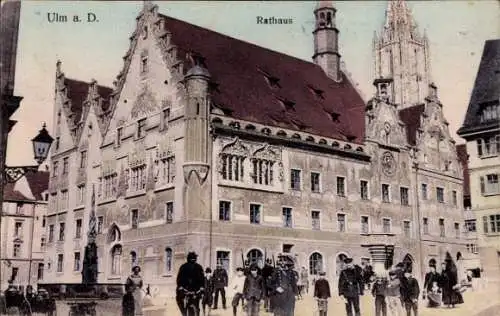 Ak Ulm an der Donau, Rathaus