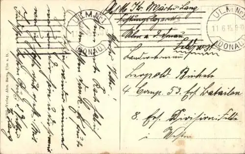 Ak Ulm an der Donau, Rathaus