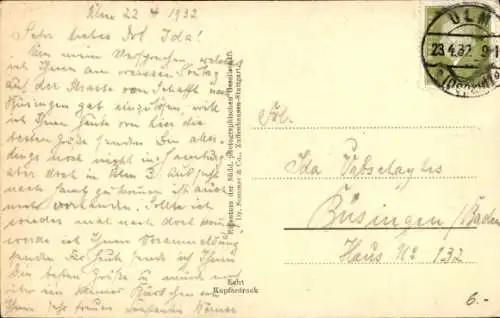 Ak Ulm an der Donau, Marktplatz