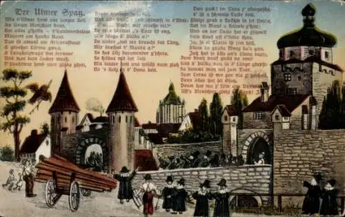 Ak Ulm an der Donau, Der Ulmer Spatz