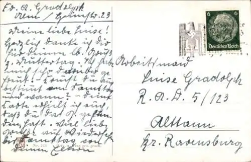 Ak Ulm an der Donau, Ulmer Spatz