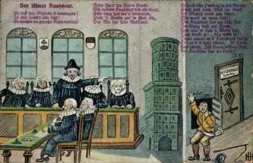 Ak Ulm an der Donau, Der Ulmer Kuhhirte