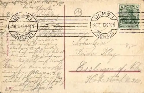 Ak Ulm an der Donau, Der Ulmer Kuhhirte