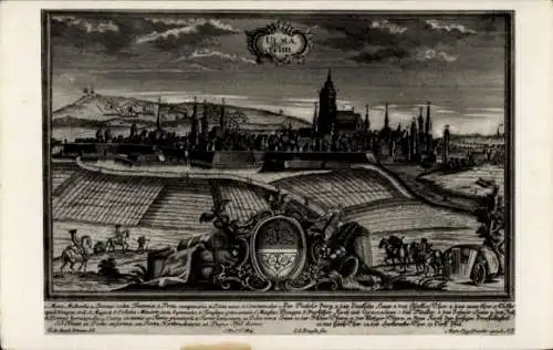 Künstler Ak Ulm an der Donau, Panorama