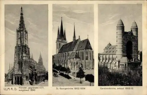 Ak Ulm an der Donau, Münster, St Georgskirche, Garnisonkirche