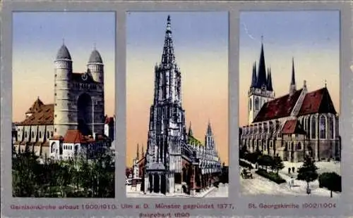 Ak Ulm an der Donau, Münster, St Georgskirche, Garnisonkirche