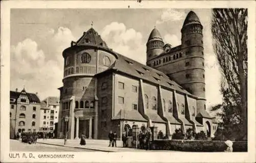 Ak Ulm an der Donau, Garnisonkirche