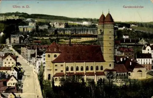 Ak Ulm an der Donau Baden Württemberg, Ansicht von Garnisonkirche