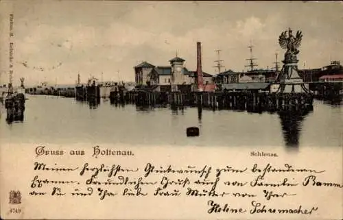 Ak Holtenau Kiel, Schleuse
