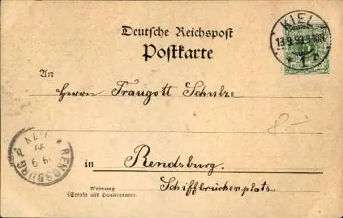 Ak Holtenau Kiel, Schleuse