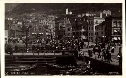 Ak Bergen Norwegen, Fischerhafen