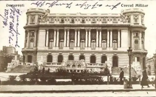 Ak Bukarest Rumänien, Cercul Militar, Militärgebäude