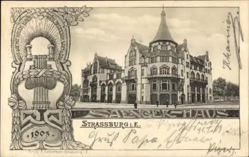 Ak Strasbourg Straßburg Elsass Bas Rhin, Sängerhaus