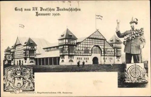 Ak Hannover in Niedersachsen, VIV. Deutsches Bundesschießen 1903