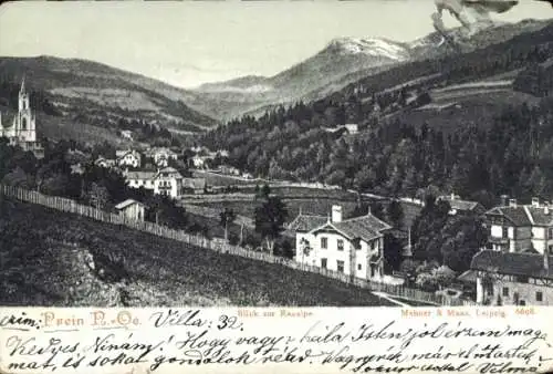Ak Prein Reichenau an der Rax Niederösterreich, Gesamtansicht, Raxalpe