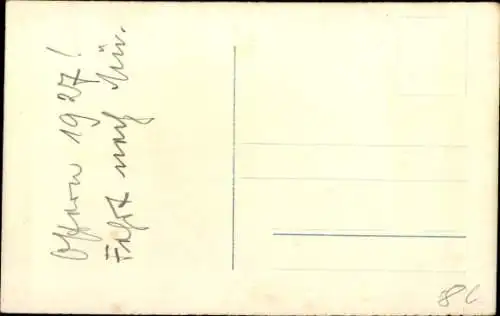 Foto Ak Ostern 1927, Automobil