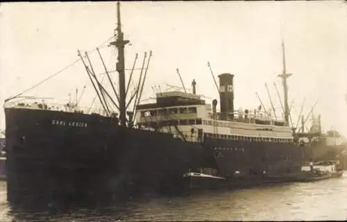 Foto Ak Dampfer Carl Legien, Hugo Stinnes Linien
