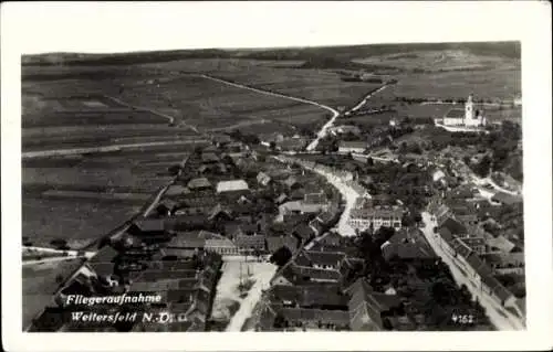 Ak Weitersfeld Niederösterreich, Fliegeraufnahme