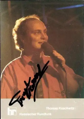 Ak Schauspieler Thomas Koschwitz, Portrait, Autogramm