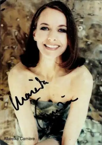 Ak Schauspielerin Mareike Carrière, Portrait, Autogramm