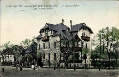 Ak Großschweidnitz in Sachsen, Restaurant zum Höllengrund