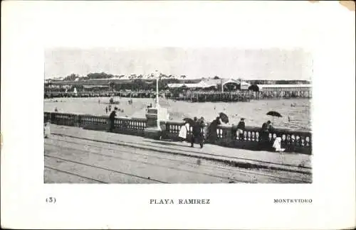 Präge Ak Montevideo Uruguay, Playe Ramirez