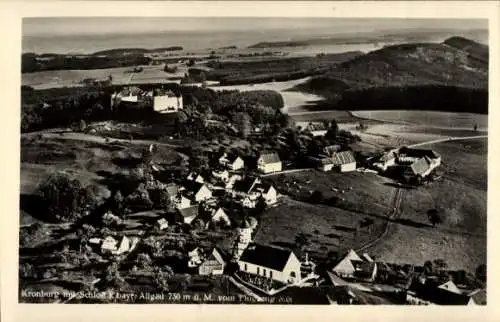 Ak Kronburg Unterallgäu, Fliegeraufnahme