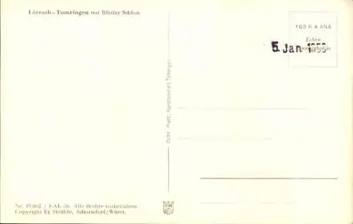 Ak Lörrach Tumringen in Baden Württemberg, Luftaufnahme