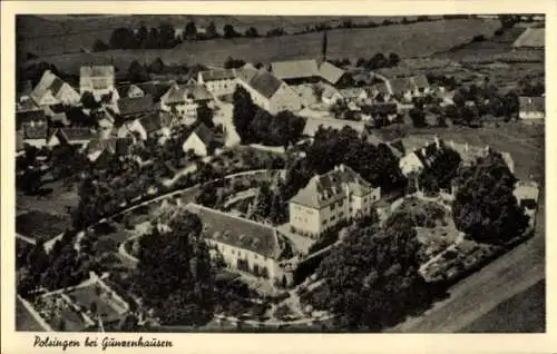 Ak Polsingen in Mittelfranken, Fliegeraufnahme